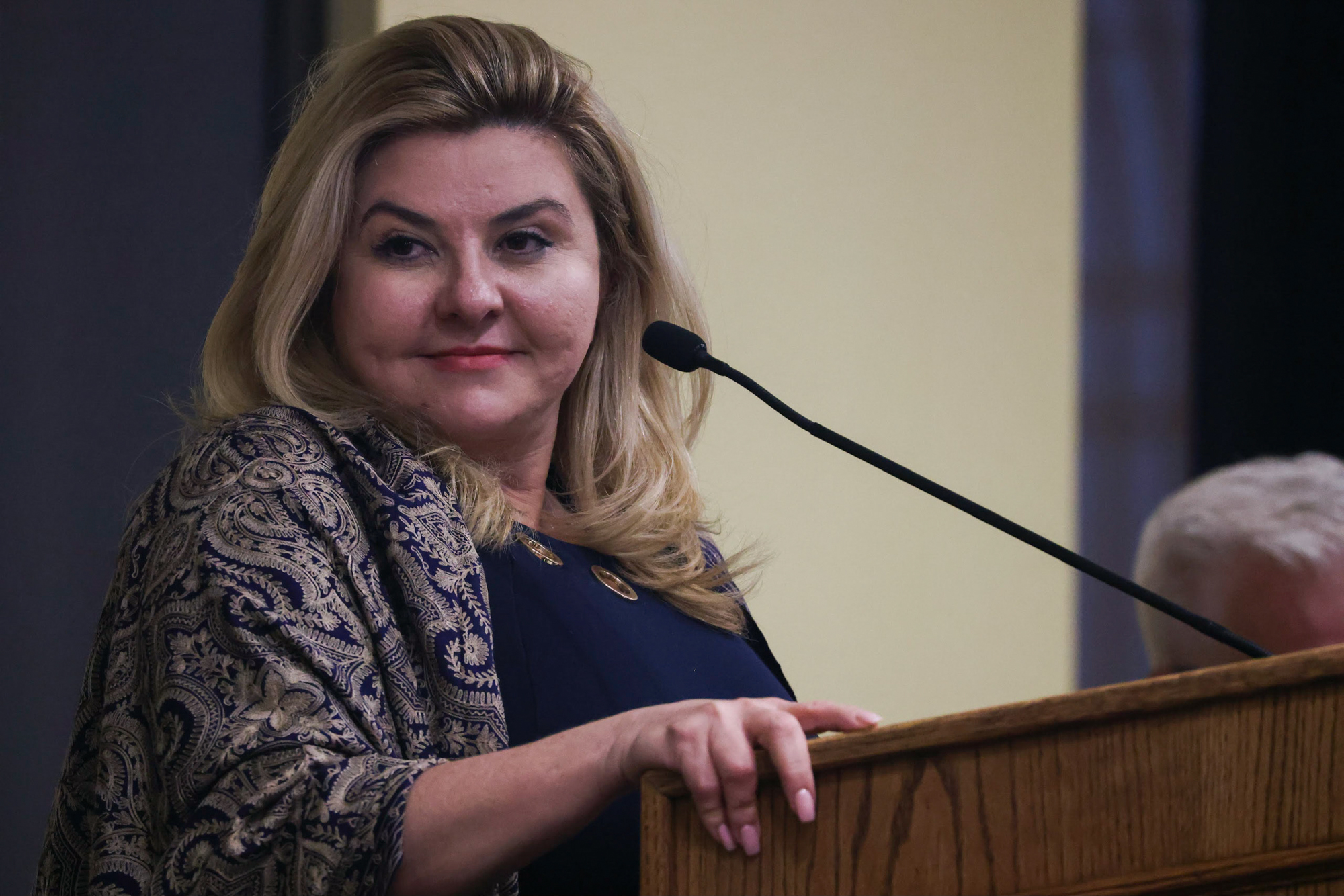 Michele Fiore, candidate for Nevada state treasure, during a candidate forum in Pahrump.